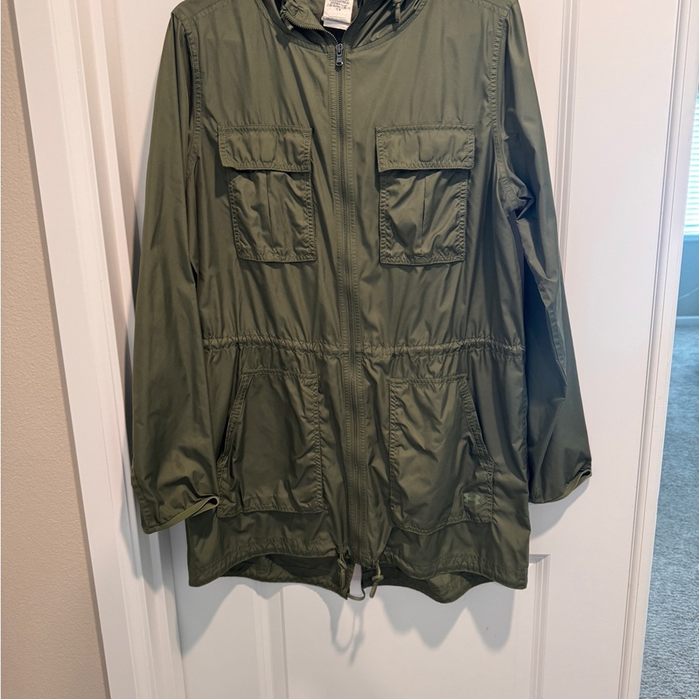 Under Armour Sage Green Medium Hooded Jacket